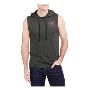 Classic graphic sleeveless pullover Hoodie